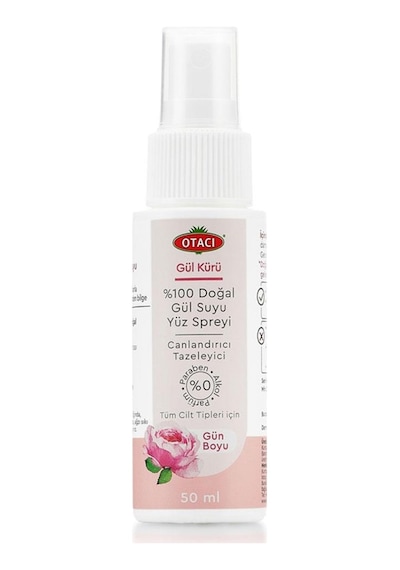 Otacı Otal Gül Suyu Gül Kürü Yüz Spreyi 50 ML