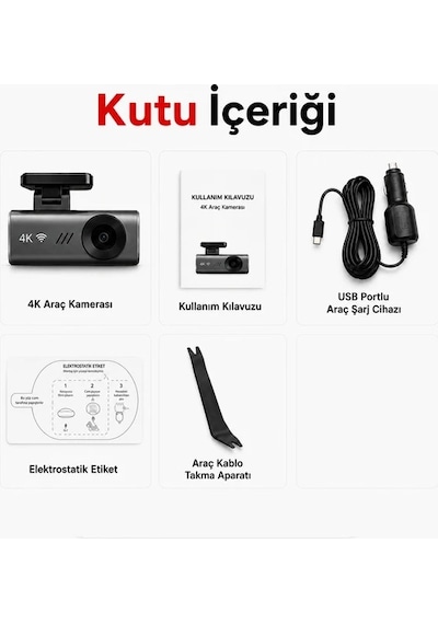 Carlover S12 4K Araç Kamerası