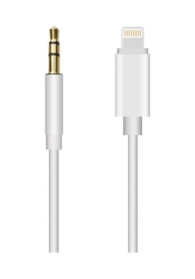 Apple Uyumlu İphone 7 8 X Max 11 12 Pro Lightning To Aux Kablo 1mt Araç Müzik Kulaklık Ses Aux Dönüştürücü
