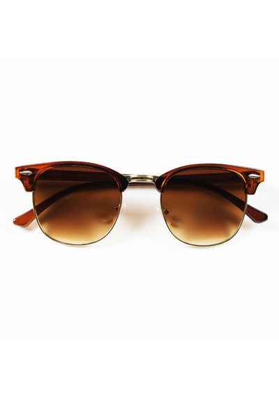 Clubmaster Kahve Unisex Güneş Gözlüğü Kahverengi