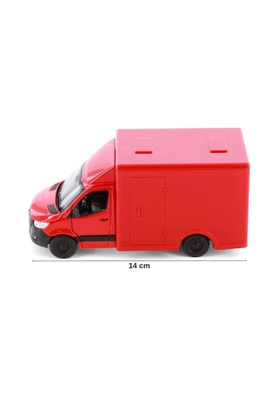 1:48 Ölçek Mercedes-benz Sprinter Metal Kargo Kamyoneti - Çek Bırak Oyuncak Model Araba 14 Cm