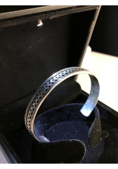 Otantik Tasarım Unisex 925 Ayar Gümüş Işıklı Kutuda Sevgiliye Eşe Babaya Hediye Bileklik