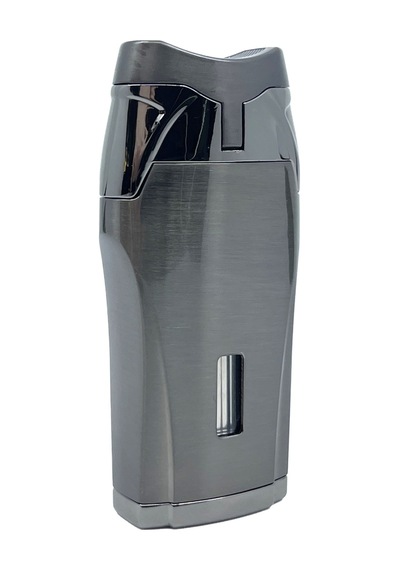 Parmida Gunmetal 3 Ü 1 Arada Lüks Puro Çakmağı Entegre Punch Delici Füme