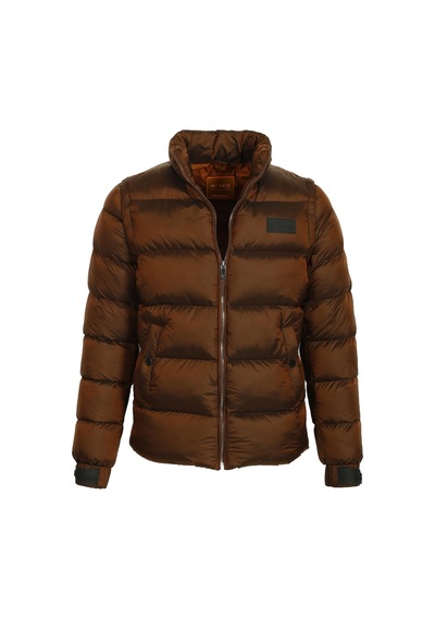 Erkek Kiremit Termo Dolumlu Two Tone Rüzgar Ve Su Itici Slim Fit Mont Ncs Jeans 4990-Kiremit