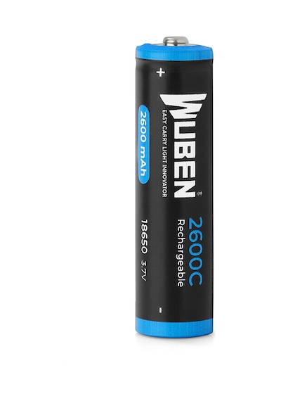 Wuben 18650 3.7v 2600 Mah Li-ion Şarjlı Pil