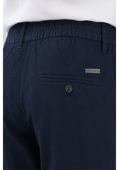 Bisse Indigo Pamuk Keten Lastikli Doğal Bermuda Şort Sh25y25001 D66 İndigo