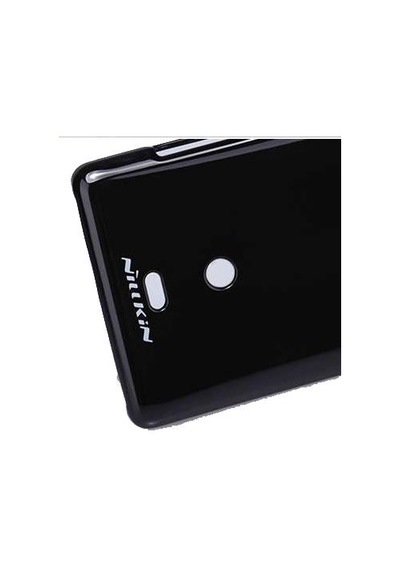 Nillkin Xperia T Lt30p İle Uyumlu Parlak Sert Kauçuk Kılıf Siyah Siyah