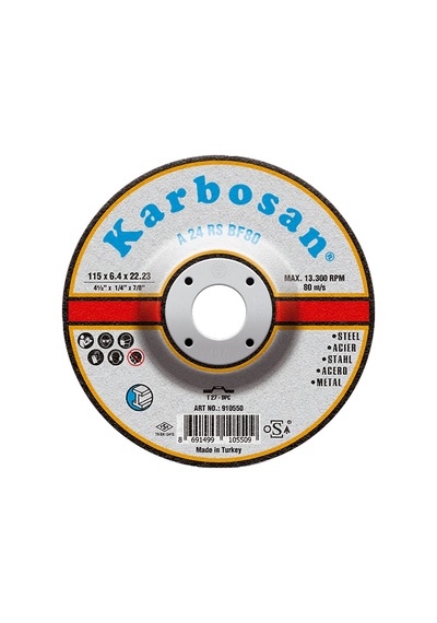 Karbosan Metal Çapakalma Taşlama Diski 115x6.4x22.23 MM 910550
