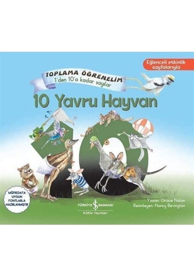 10 Yavru Hayvan: Toplama Öğrenelim - 1 Den 10 A Kadar Sayılar