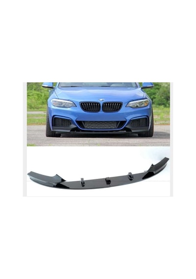 Bmw 2 Serisi F22 Ön Lip 2parça 2014 2020 Parlak Siyah