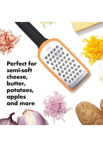 Oxo Good Grips Paslanmaz Çelik El Rendesi, İri Rende Çok Renkli