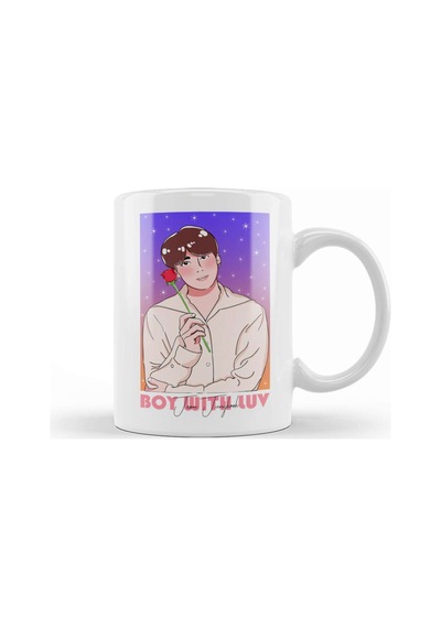 Boy With Luv Bts Jeon Jungkook Kupa Bardak Porselen Karışık