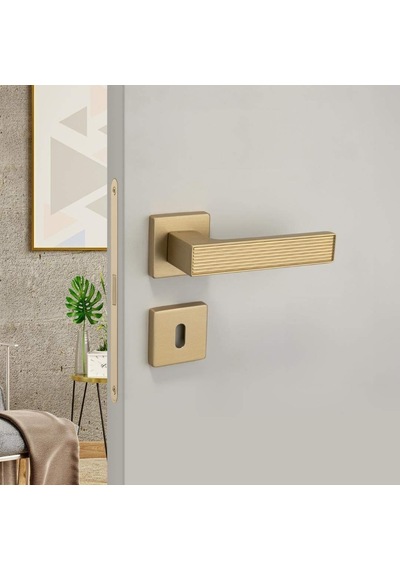 System Dia Gold Branche Renk Rozetli Kapı Kolu Ha257ro11 Gb