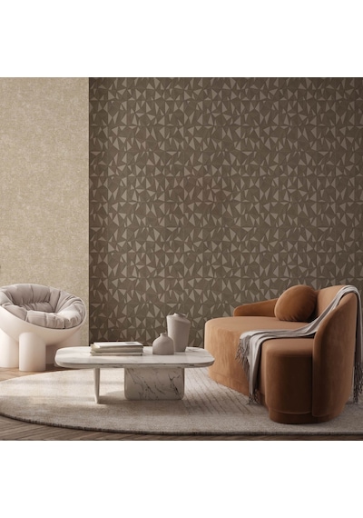 Adawall Omega 23204-4 Çizgili Modern Geometrik Desenli Düz Sade Duvar Kağıdı