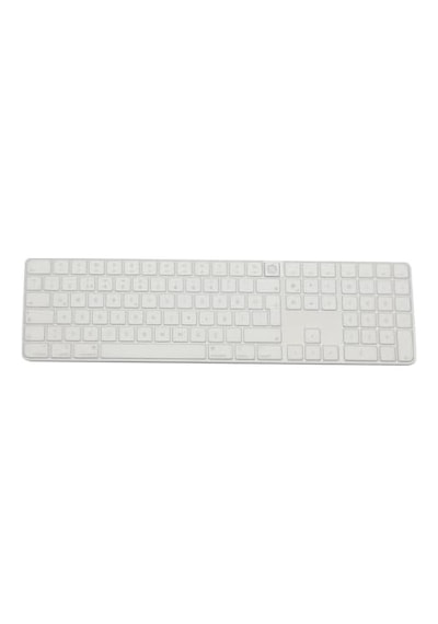 Apple Magic Keyboard 3 A2520 Numerik Türkçe Q Klavye Koruyucu Iso Ters L Enter Uyumlu Ultra İnce Clear Silikon Kaplama Toz Ve Sıvı Koruma Transparent Keyboard Cover Şeffaf