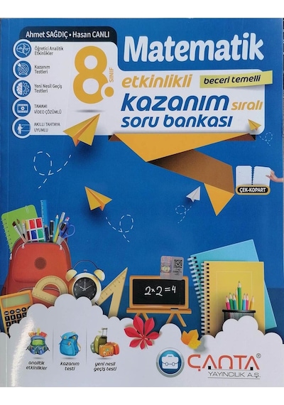 Çanta 8.sınıf Lgs Yeni Matematik Etkinlikli Kazanım Soru Bankası- Çtn