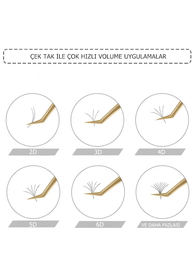 Lashlusion 0.07 D Kıvrım 17mm Hazır Demet Çek Bırak Kolay Rus Wolume Ipek Kirpik 2d 3d 4d 5d 6d 7d 8d 9d