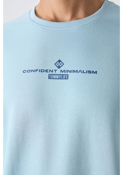 Tommy Life Açık Mavi Pamuklu Kalın Yumuşak Dokulu Oversize Fit Baskılı Erkek T-shirt - 88321 Açik Mavi Tommy Life Açık Mavi Pamuklu Kalın Yumuşak Dokulu Oversize Fit Baskılı Erkek T-shirt - 88321 Açik Mavi