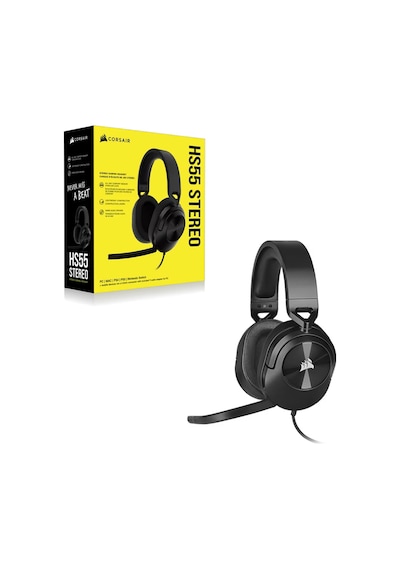Corsair Hs55 Stereo Kablolu Siyah Gaming Kulaklik