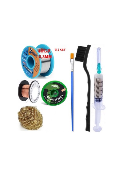 Mechanic /lehim Teli 40gr 0,3mm Flux Lehim Toplama 2uul-2015 Emme Teli 2,0mm Havya Lehimleme Teli Set21