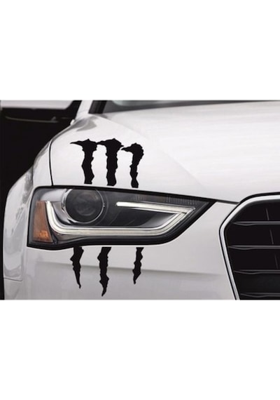 Peugeot Oto Sticker Bagaj Bakan Göz Far Pençe Canavar Sticker