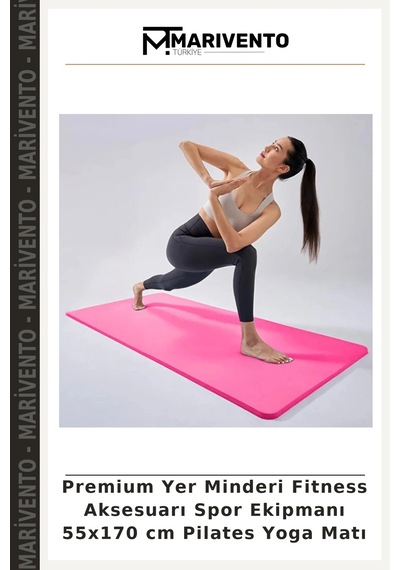 Premium Yer Minderi Fitness Aksesuarı Spor Ekipmanı 55x170 Cm Pilates Yoga Matı Çok Renkli
