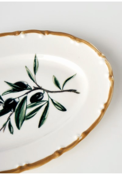 Bella Maison Olive Porselen 26 Parça 6 Kişilik Kahvaltı Takımı Yeşil Yeşil