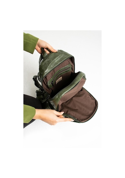 Baginn Y.s.deri Orta Boy Kadın Sırt Çantası Vegan Deri Bayan Çantası 30 25 Cm Çok Cepli Yumuşak Doku 001