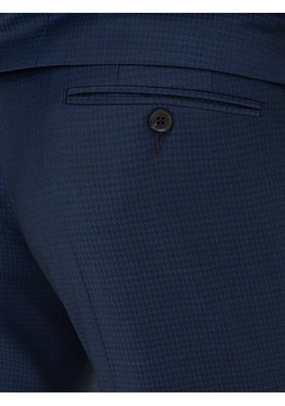 Cacharel Lacivert Slim Fit Smokin Damatlık