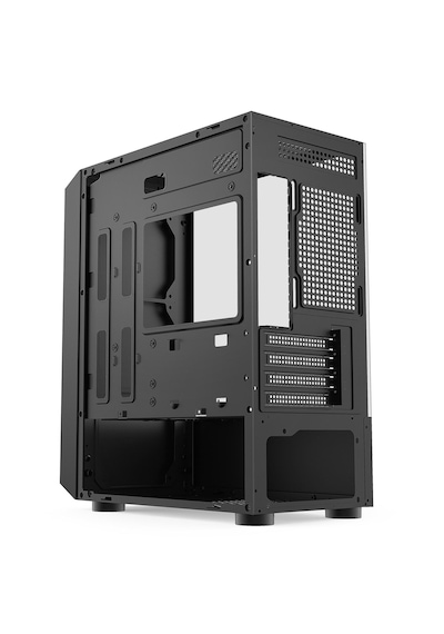 Raynox Dark Black Pc Case Case+4 Fan