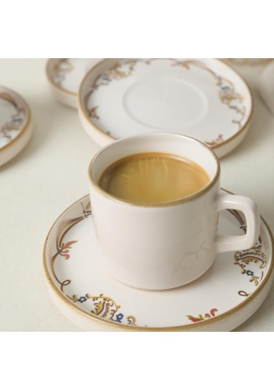 Bronze Bloom Stackable Çay Takımı 12 Parça 6 Kişilik çok renkli