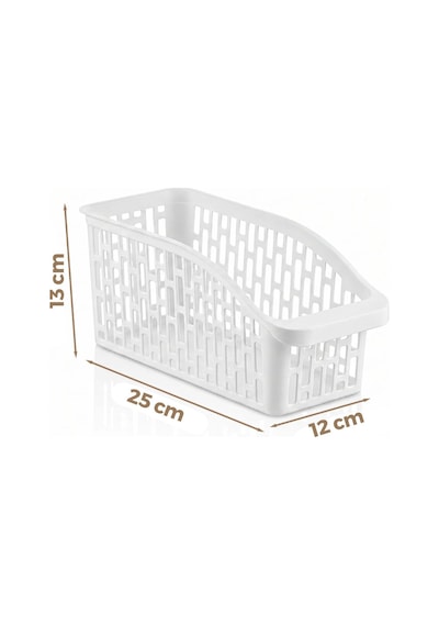 Urve Ur-3564 Jumbo Çok Amaçlı Plastik Organizer 25x13x12 Cm - Beyaz- 48'li Paket