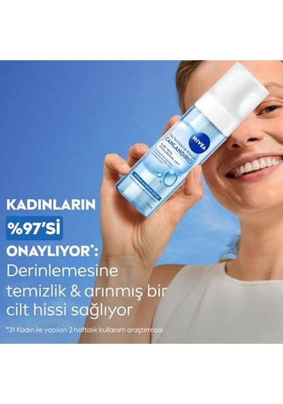 Canlandırıcı Yüz Temizleme Köpüğü 150ml, Derinlemesine Temizleme,karma Normal Cilt, Aloe Vera, Hyaluronik Asit,