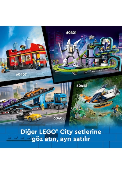 LEGO® City Şehir Merkezi Tramvay İstasyonu 60423 - 7 Yaş ve Üzeri Oyuncak Tren ve Araç Meraklıları için Yaratıcı Oyuncak Yapım Seti (811P)