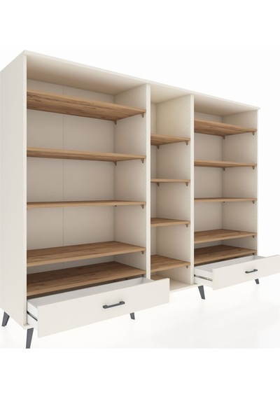 Hyperion Dolap 14 Raflı 2 Çekmeceli 220x44x163 Aytaşı-çam/aytaşı Aytaşı-çam/aytaşı Hyperion Dolap 14 Raflı 2 Çekmeceli 220x44x163 Aytaşı-çam/aytaşı Aytaşı-çam/aytaşı