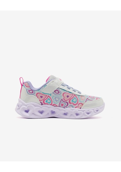 Skechers Heart Lıghts Büyük Kız Çocuk Beyaz Işıklı Spor Ayakkabı 303257l Wmlt Beyaz
