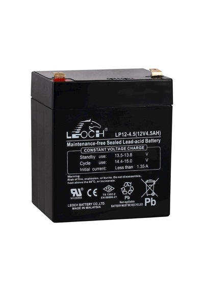 Leoch 12 V 4.5 AH Kuru Bakımsız Akü