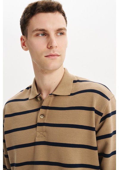 AR-MA Arma Erkek Regular Fit Çizgili %100 Pamuk Ringel Ottoman Kumaş Polo Yaka Ribanalı Sweatshirt K30554952502 Gri AR-MA Arma Erkek Regular Fit Çizgili %100 Pamuk Ringel Ottoman Kumaş Polo Yaka Ribanalı Sweatshirt K30554952502 Gri
