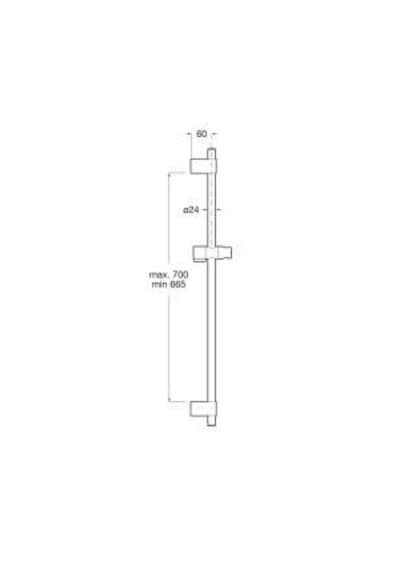 Roca Sensum 800mm Sürgü Takımı Krom