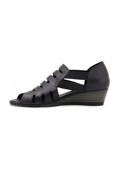 Mammamia D25ys-2740 Deri Comfort Kadın Sandalet Siyah
