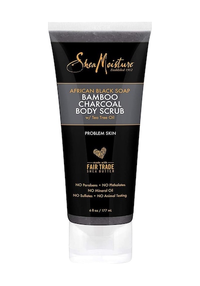 Shea Moisture Afrika Siyah Sabunu ve Bambu Kömürü Vücut Peelingi