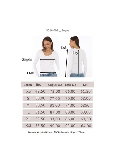 V Yaka Slim Fit Tişört-beyaz Beyaz