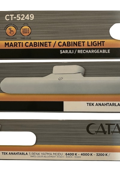 Cata Ct-5249 3w Beyaz-günışığı-sarı Işık 3 Farklı Renk Modu Şarjlı Mıktanıslı Işık 2 Adet