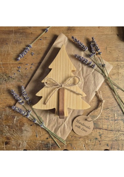 Simdale Wood İsimli Dekoratif Ahşap Çam Ağacı - Modüler Kaideli