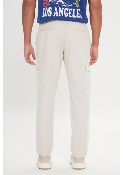 AC&Co / Altınyıldız Classics Erkek Tas Comfort Fit Rahat Kesim Pamuklu Esnek Yan Cepli Kargo Pantolon Taş AC&Co / Altınyıldız Classics Erkek Tas Comfort Fit Rahat Kesim Pamuklu Esnek Yan Cepli Kargo Pantolon Taş