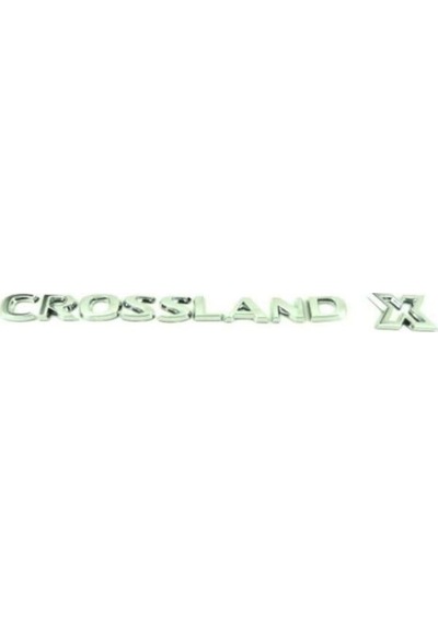 Opel Uyumlu Crossland X Bagaj Yazısı