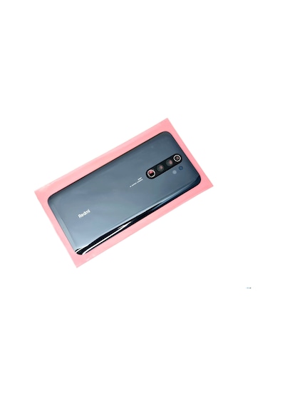 Tkgz Xiaomi Redmi Note 8 Pro Arka Kapak Batarya Kapağı Cam Kamera Camı Siyah