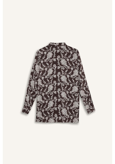 DeFacto Loose Fit Desenli Uzun Kollu Gömlek Tunik T0609AZ25SPBN539