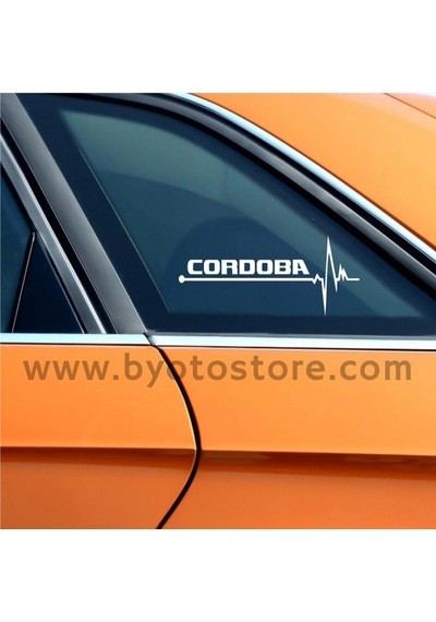 Seat Cordoba Için Kalp Atışı Ritim Oto Sticker (2 Adet)