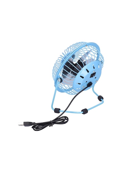 Masaüstü Metal Usb Fan, 360 Derece Dönüş, 90 Cm Kablo